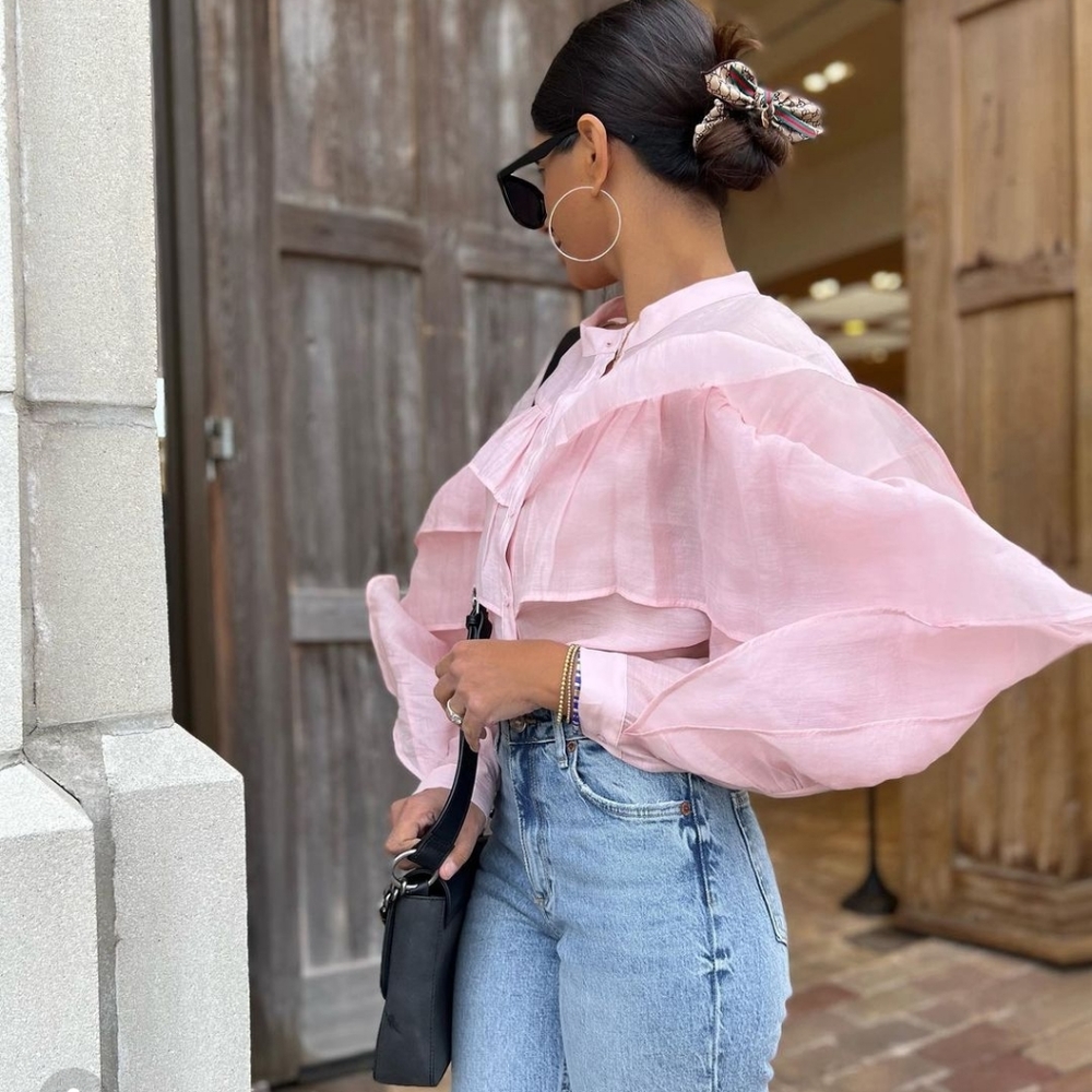 Zara Ruffled Romantic blouse - Picture 13 of 13